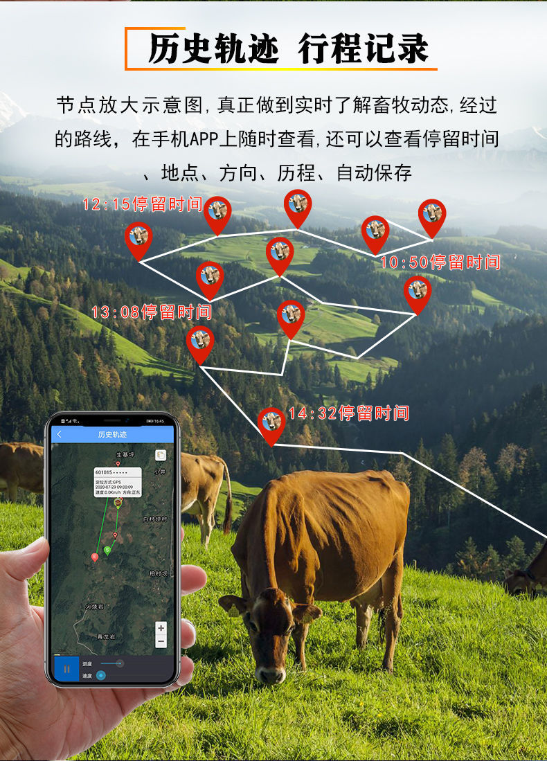 打在牛耳朵上的定位器_牛羊耳标定位器_牛耳朵带的跟踪器
